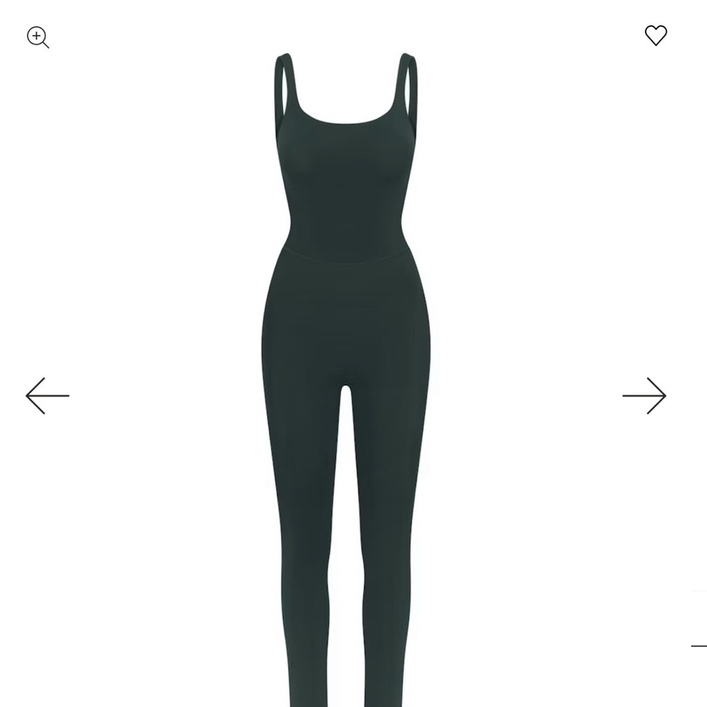 SKIMS Green Jumpsuit with Tank Bodice and Minimalist Design